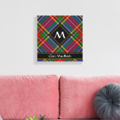 Clan MacBeth Tartan Canvas Print (Insitu (Woonkamer))