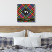 Clan MacBeth Tartan Canvas Print (Insitu (Slaapkamer))
