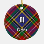 Clan MacBeth Tartan Ceramic Ornament (Voorkant)