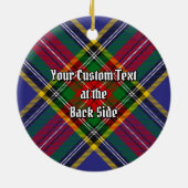 Clan MacBeth Tartan Ceramic Ornament (Achterkant)