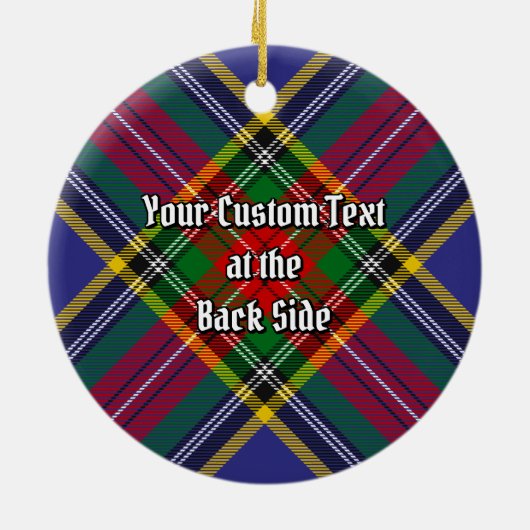 Clan MacBeth Tartan Ceramic Ornament (Achterkant)
