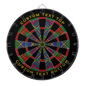 Clan MacBeth Tartan Dart Board Dartbord (Voorkant)
