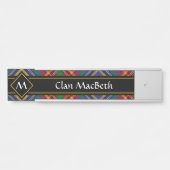 Clan MacBeth Tartan Deurbord Deurbordje (Voorkant)