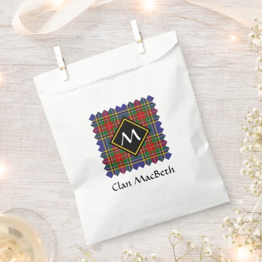 Clan MacBeth Tartan Favor Bag Bedankzakje (Geknipt)