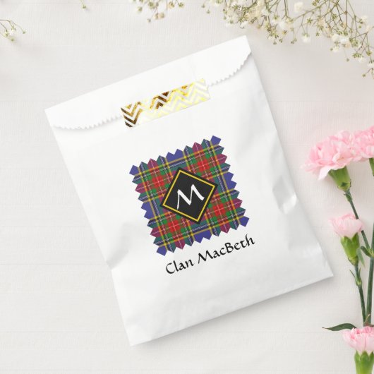 Clan MacBeth Tartan Favor Bag Bedankzakje (Gezegeld)