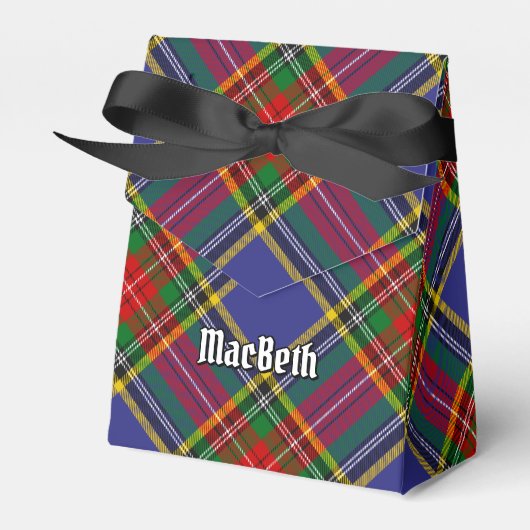 Clan MacBeth Tartan Favor Box Bedankdoosjes (Voorkant Zijde)
