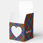 Clan MacBeth Tartan Favor Box Bedankdoosjes (Geopend)