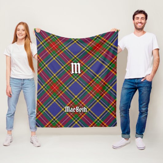 Clan MacBeth Tartan Fleece Blanket Deken (In situ)