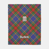 Clan MacBeth Tartan Fleece Blanket Deken (Voorkant)