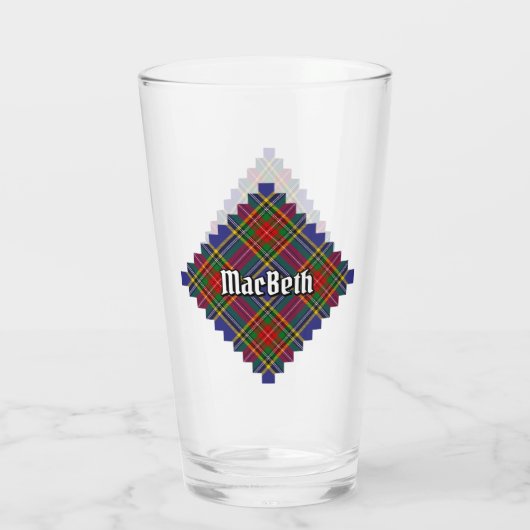 Clan MacBeth Tartan Glass Glas (Achterkant)