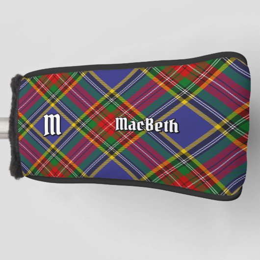 Clan MacBeth Tartan Golf Head Hoesje Golfheadcover (Voorkant)