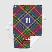 Clan MacBeth Tartan Golf Towel Golfhanddoek (Insitu)