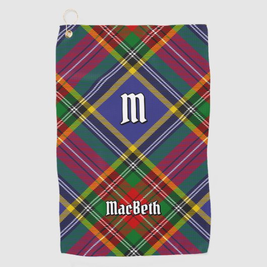 Clan MacBeth Tartan Golf Towel Golfhanddoek (Voorkant)