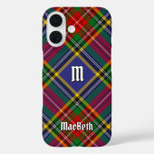 Clan MacBeth Tartan Hoesje-Mate iPhone Case (Achterkant)