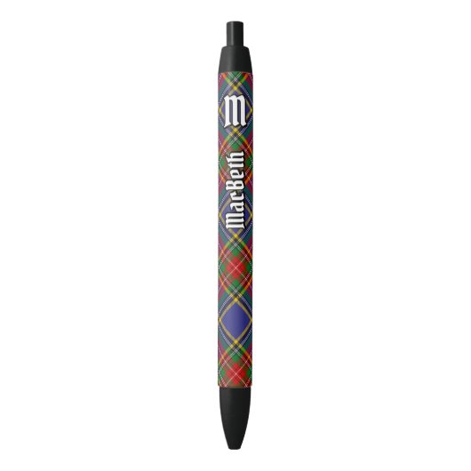 Clan MacBeth Tartan Ink Pen (Voorkant Verticaal)