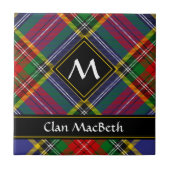 Clan MacBeth Tartan Keramische Tegel Tegeltje (Voorkant)
