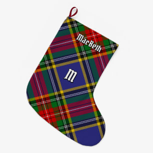 Clan MacBeth Tartan Kerststop Grote Kerstsok