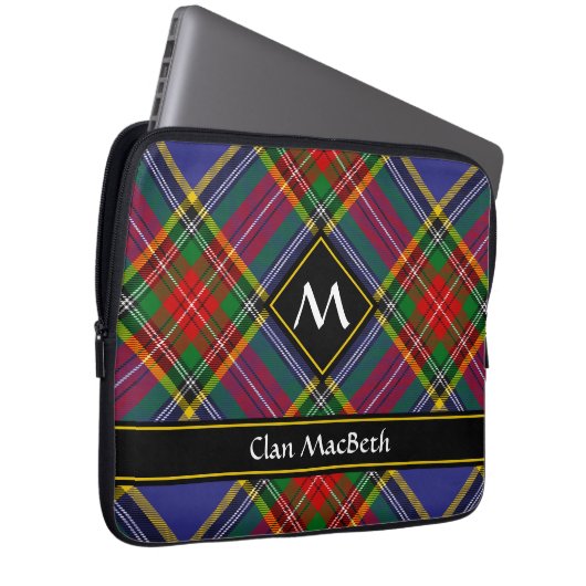 Clan MacBeth Tartan-laptophoes Laptop Sleeve (Voorkant Rechts)