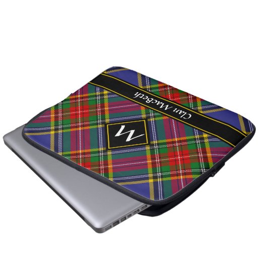 Clan MacBeth Tartan-laptophoes Laptop Sleeve (Voorkant onderkant)
