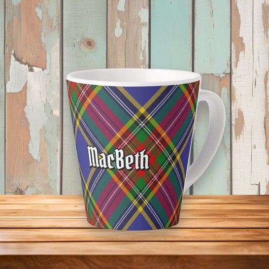 Clan MacBeth Tartan Latte Mok