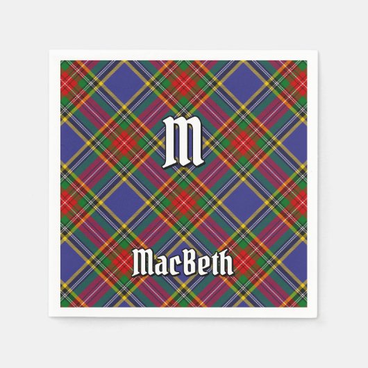 Clan MacBeth Tartan Napkins Servet (Voorkant)