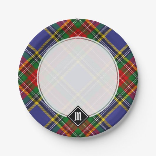 Clan MacBeth Tartan Paper-Borden Papieren Bordje (Voorkant)