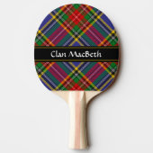 Clan MacBeth Tartan Ping Pong Paddle Tafeltennisbatje (Achterkant)