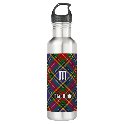 Clan MacBeth Tartan Roestvrij stalen flesje Waterfles (Voorkant)