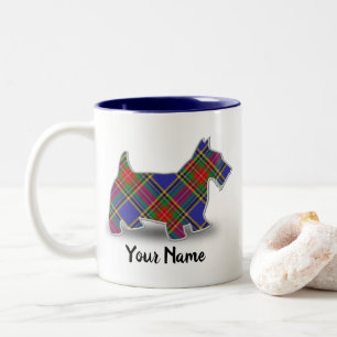 Clan MacBeth Tartan Scottish Terrier Tweekleurige Koffiemok