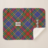 Clan MacBeth Tartan Sherpa Blanket Deken (Voorkant (horizontaal))