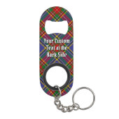 Clan MacBeth Tartan Sleutelhanger Bottle Open Mini Flessenopener (Achterkant)