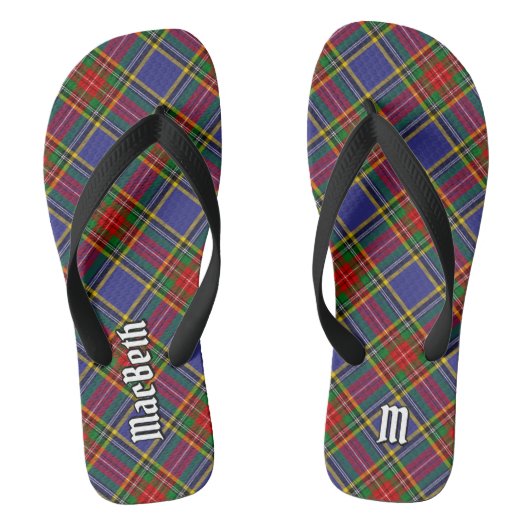 Clan MacBeth Tartan Teenslippers (Voetbed)