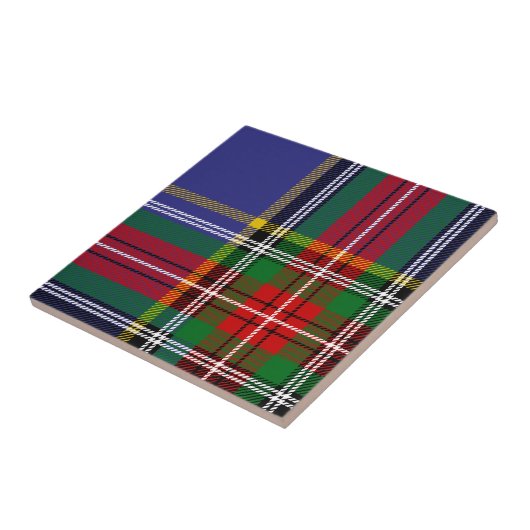 Clan MacBeth Tartan Tegeltje (Zijkant)