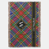 Clan MacBeth Tartan Throw Blanket Deken (Voorkant Verticaal)