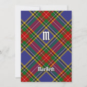 Clan MacBeth Tartan Uitnodiging (Voorkant)