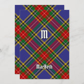 Clan MacBeth Tartan Uitnodiging (Voorkant / Achterkant)