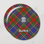 Clan MacBeth Tartan Uitnodiging (Voorkant / Achterkant)