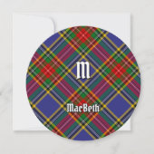 Clan MacBeth Tartan Uitnodiging (Voorkant)