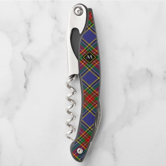Clan MacBeth Tartan Waiter Kurkentrekker (Voorkant)
