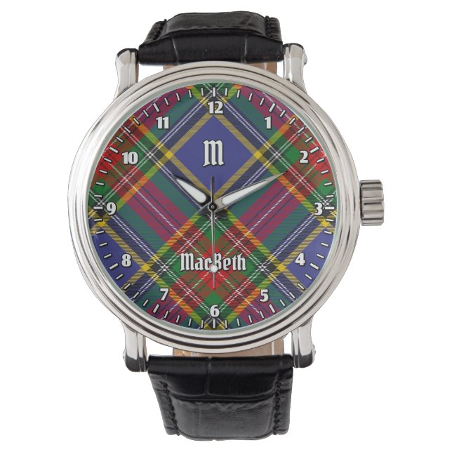 Clan MacBeth Tartan Watch Horloge (Voorkant)