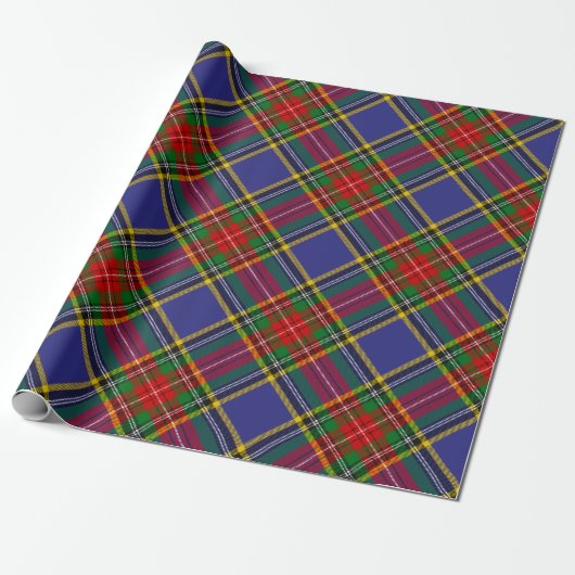 Clan MacBeth Tartan Wrapping Paper Cadeaupapier (Uitgerold)