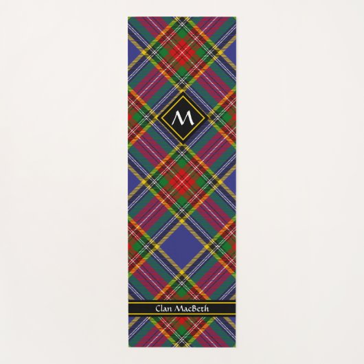 Clan MacBeth Tartan Yoga Mat (Voorkant)