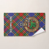 Clan MacBeth wapenschild boven tartan Bad Handdoek (Handdoek)