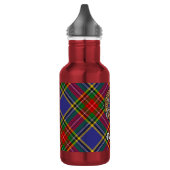 Clan MacBeth wapenschild over tartan Waterfles (Links)