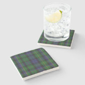 Clan MacBride Tartan Stone Onderzetter (Zijkant)