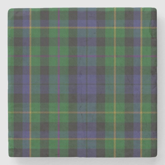 Clan MacBride Tartan Stone Onderzetter (Voorkant)