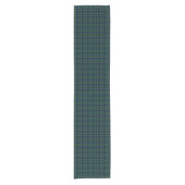 Clan MacCallum Donkerblauw en Groen Schots Tartan Korte Tafelloper (Voorkant)