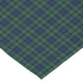 Clan MacCallum Donkerblauw en Groen Schots Tartan Korte Tafelloper (Hoek)