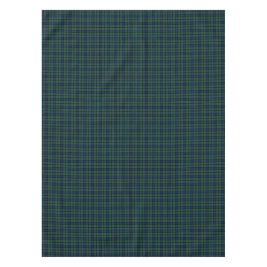 Clan MacCallum Donkerblauw en Groen Schots Tartan Tafelkleed (Voorkant)