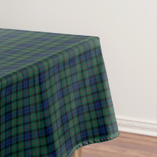 Clan MacCallum Donkerblauw en Groen Schots Tartan Tafelkleed (Voorbeeld)